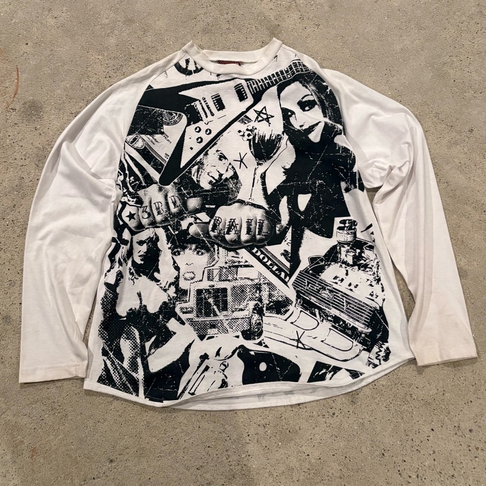 Vintage Third Rail Long Sleeve Graphic Shirt XXL Y2K Skate Streetwear